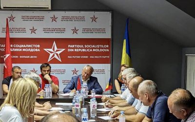 Conducerea PSRM s-a întâlnit la Bălți cu șefii organizațiilor teritoriale ale Partidului Socialiștilor din nordul țării