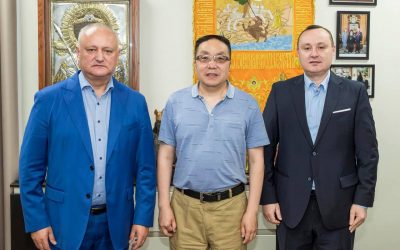 Împreună cu Vlad Bătrîncea, vicepreședintele Parlamentului, președintele Fracțiunii „Blocul Comuniștilor și Socialiștilor”, am avut o întrevedere cu Excelența Sa, Yan Wenbin, Ambasadorul Republicii Populare Chineze în Republica Moldova