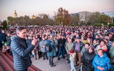 O atmosferă binevoitoare și o întâlnire foarte caldă la Comrat, în sprijinul candidatului poporului la funcția de președinte – Alexandr Stoianoglo